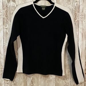 Eddie Bauer VintageRetro Color Blocked Sweater 90s
